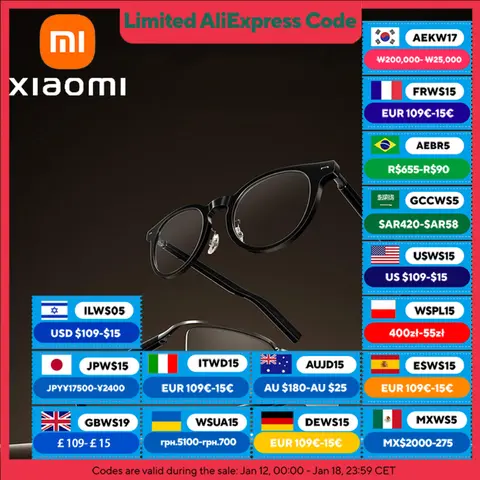XIAOMI MIJIA Smart Audio Glasses 2，Bluetooth 5.4 Headset，Real - Time Recording，Detachable，1h Flash Charge，Long Standby，27.6g