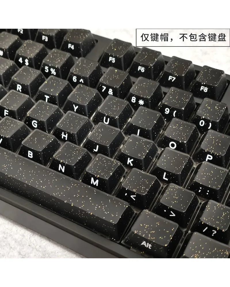 Starry Jelly Black Transparent PC OEM Height Double Injection Side Engraving For Wooting And DIY Custom Mechanical Keyboard
Starry Jelly Black Transparent PC OEM Height Double Injection Side Engraving For Wooting And DIY Custom Mechanical Keyboard