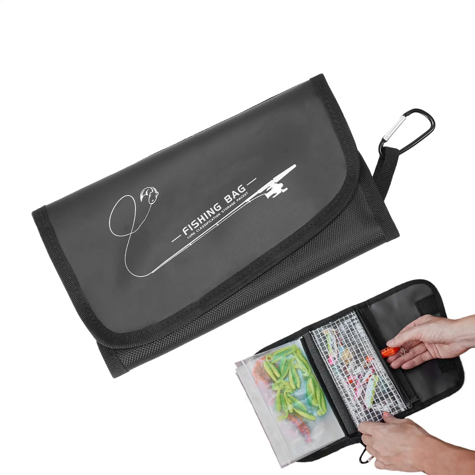 Layered Soft Bait Binder Angling Tackle Storage Bag Kayak Hiking Trolling Freshwater Saltwater Camping Casting Supplies
Layered Soft Bait Binder Angling Tackle Storage Bag Kayak Hiking Trolling Freshwater Saltwater Camping Casting Supplies