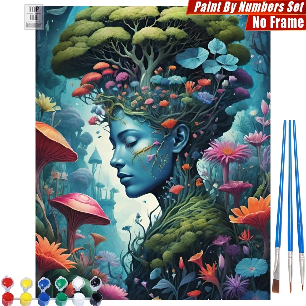 Mystical Nature Woman Painting By Numbers Kit - Trees Flowers Mushrooms Home Wall Decor Mother'S Day Gift For Mom
Mystical Nature Woman Painting By Numbers Kit - Trees Flowers Mushrooms Home Wall Decor Mother'S Day Gift For Mom