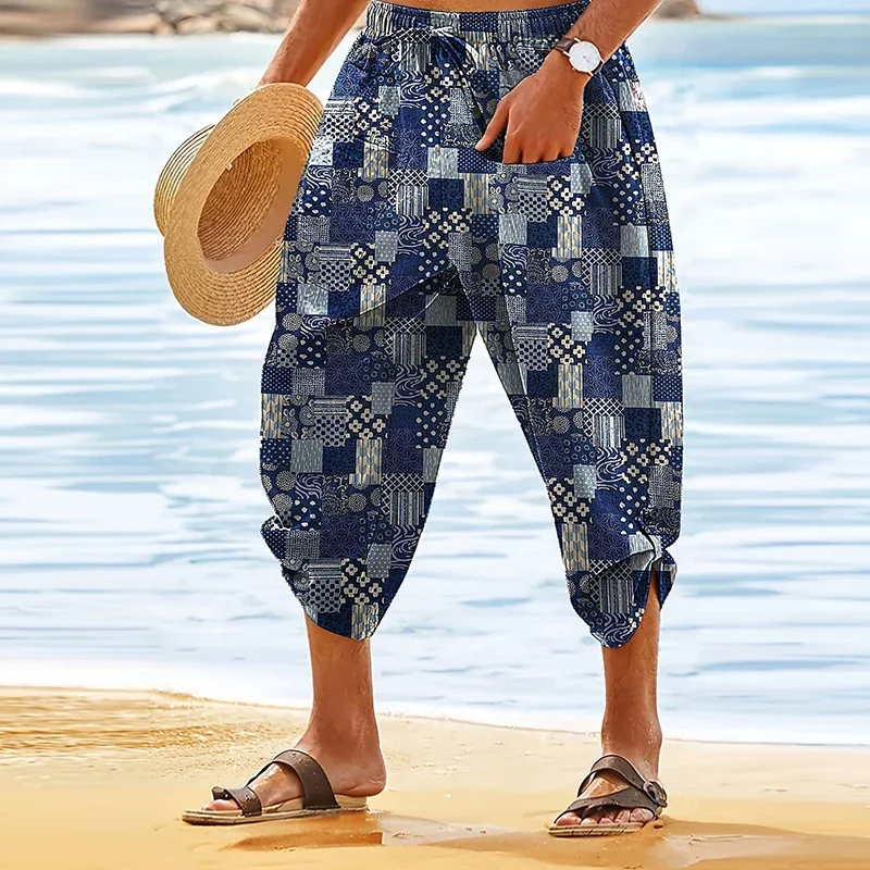 2024 Summer Vintage Boho Graphic Belt Tie-up Pants Men Casual Loose Breathable Cotton Printed Shorts pocket Beach Shorts Men
2024 Summer Vintage Boho Graphic Belt Tie-up Pants Men Casual Loose Breathable Cotton Printed Shorts pocket Beach Shorts Men
