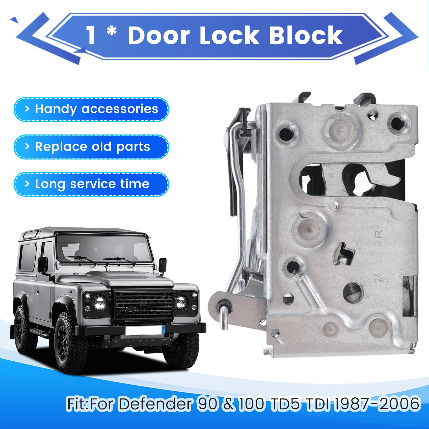 N26R-Latch Assembly Door Lock Block Front Right MWC1476 FQJ103160 FQJ500240 For Land Rover Defender 90& 100 TD5 TDI 1987-2006
N26R-Latch Assembly Door Lock Block Front Right MWC1476 FQJ103160 FQJ500240 For Land Rover Defender 90& 100 TD5 TDI 1987-2006
