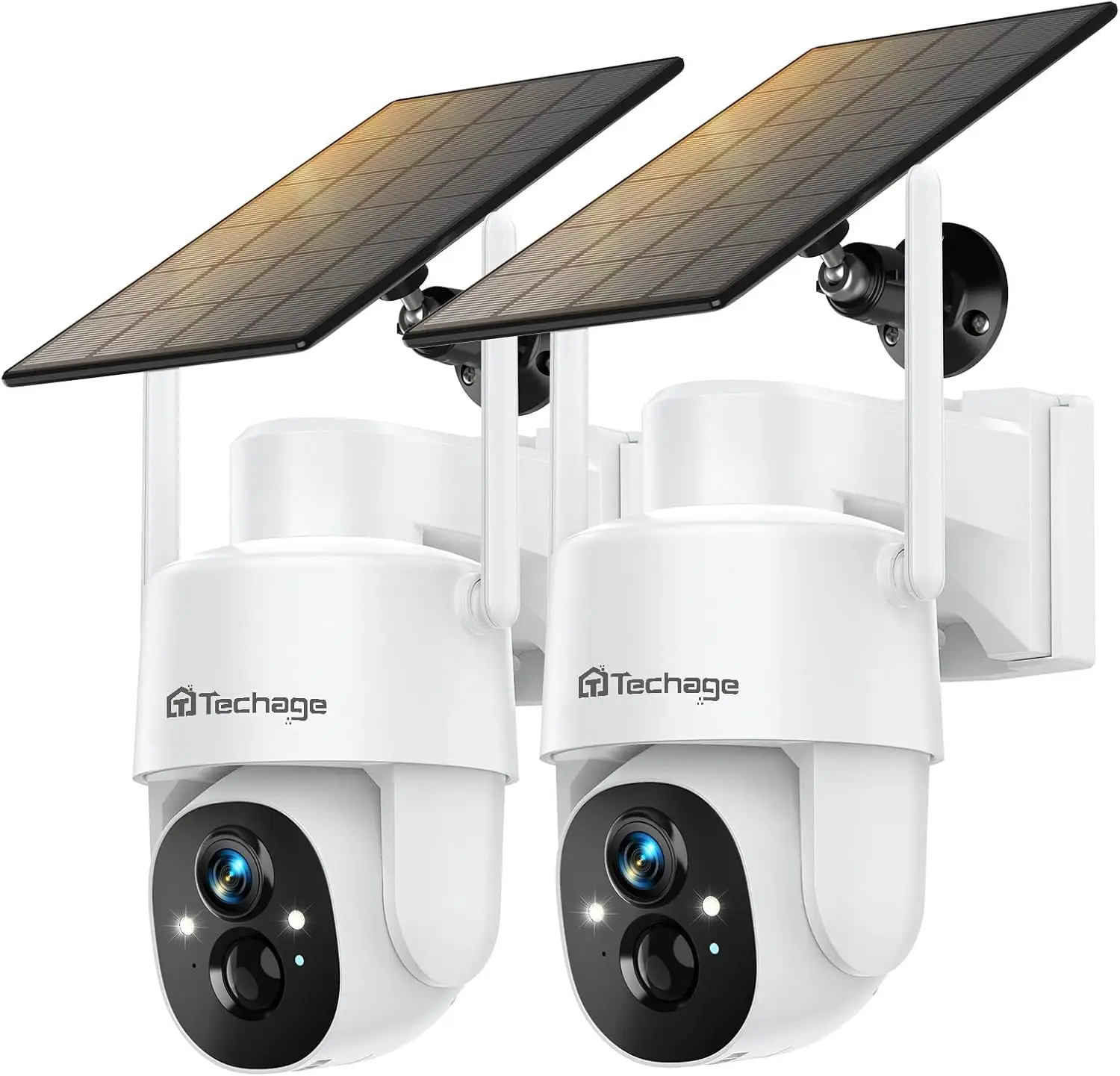 Wireless Solar Security Cameras, 2K WiFi Outdoor with PIR, Color Night Vision, 360° PTZ, IP66 Waterproof
Wireless Solar Security Cameras, 2K WiFi Outdoor with PIR, Color Night Vision, 360° PTZ, IP66 Waterproof