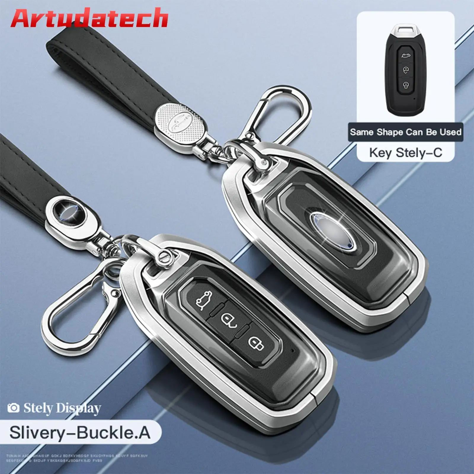 Artudatech Aluminum Alloy TPU Silvery Car Key Case Cover With Buckle For Ford No Key Included
Artudatech Aluminum Alloy TPU Silvery Car Key Case Cover With Buckle For Ford No Key Included