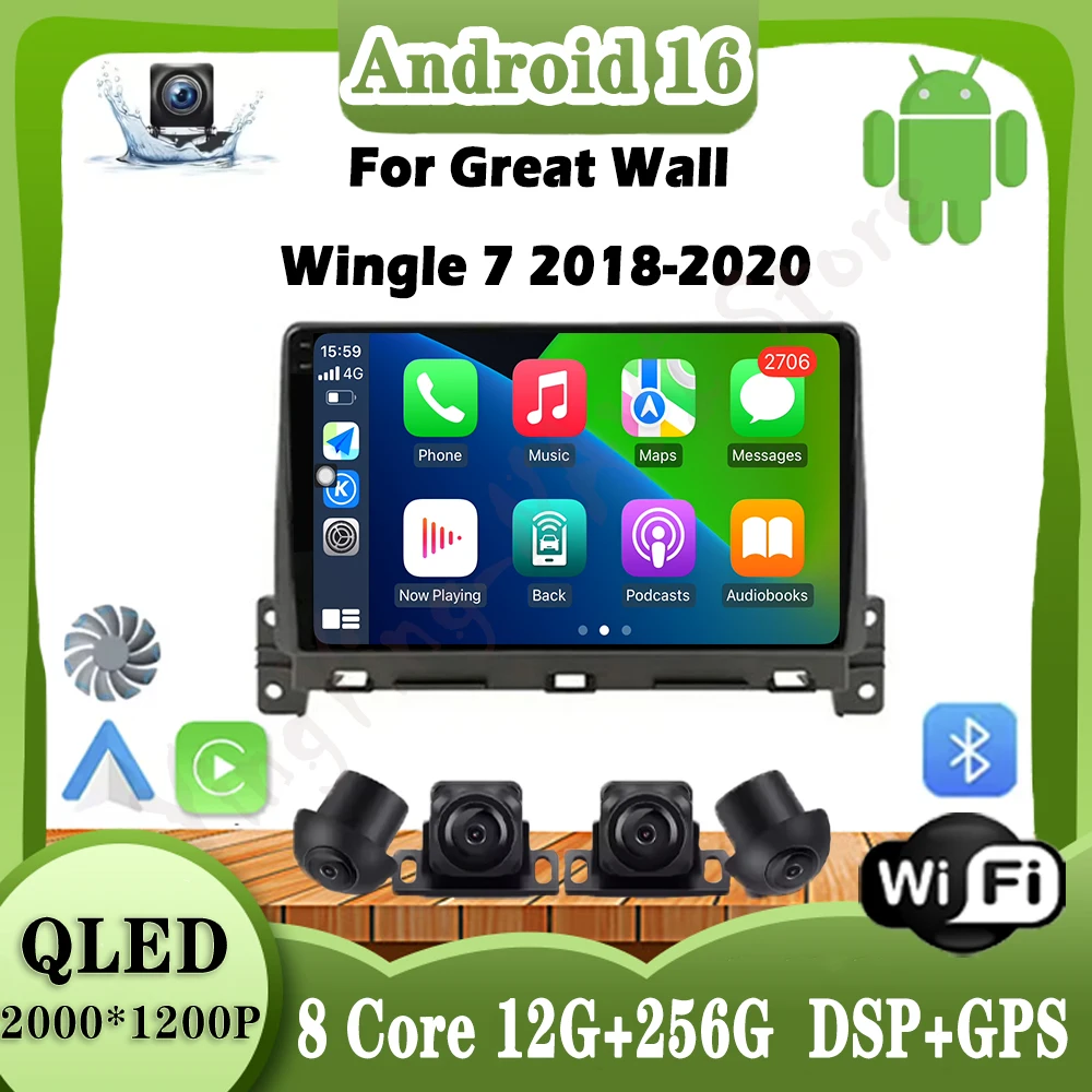 9 lnch Android 16 For Great Wall Wingle 7 2018 2019 2020 Car Radio Stereo GPS Navigation Android Auto 4G+WIFI Carplay DVD Player
9 lnch Android 16 For Great Wall Wingle 7 2018 2019 2020 Car Radio Stereo GPS Navigation Android Auto 4G+WIFI Carplay DVD Player