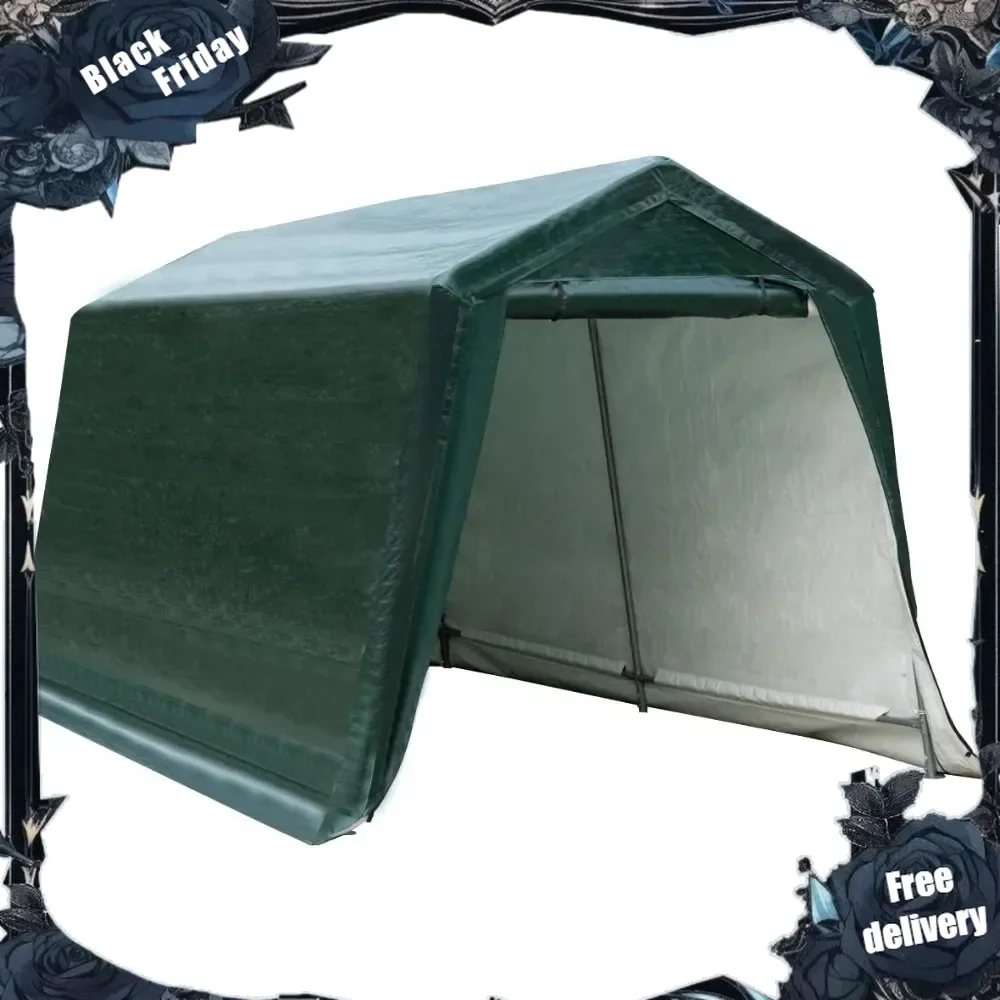 8 Ft x 14 Ft Outdoor Carport, Patio Storage Shelter, Heavy Duty Enclosed Carport Shed w/All-Steel Metal Frame
8 Ft x 14 Ft Outdoor Carport, Patio Storage Shelter, Heavy Duty Enclosed Carport Shed w/All-Steel Metal Frame
