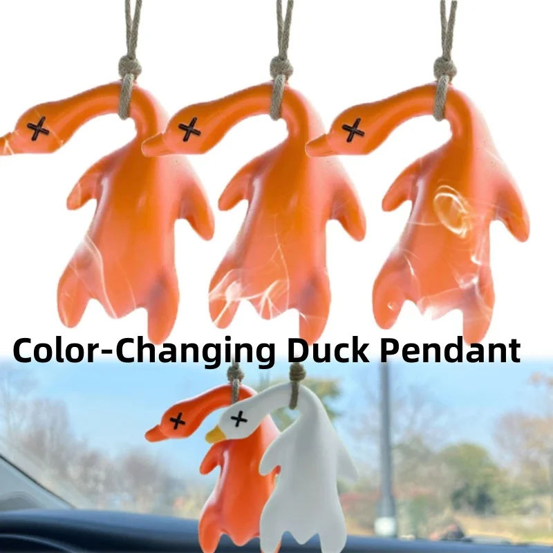 New Car Color Changing Roast Duck Creative Pendant,Cute Duck Creative Interior Decoration,Roast Duck Rearview Mirror Pendant
New Car Color Changing Roast Duck Creative Pendant,Cute Duck Creative Interior Decoration,Roast Duck Rearview Mirror Pendant