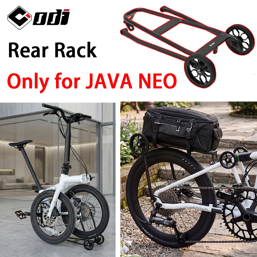 ODI Rear Rack Only for JAVA NEO 16/20 inch Folding Bike Aluminum Alloy High Load Capacity Bicycle Rear Shelf with Enlarged Wheel
ODI Rear Rack Only for JAVA NEO 16/20 inch Folding Bike Aluminum Alloy High Load Capacity Bicycle Rear Shelf with Enlarged Wheel