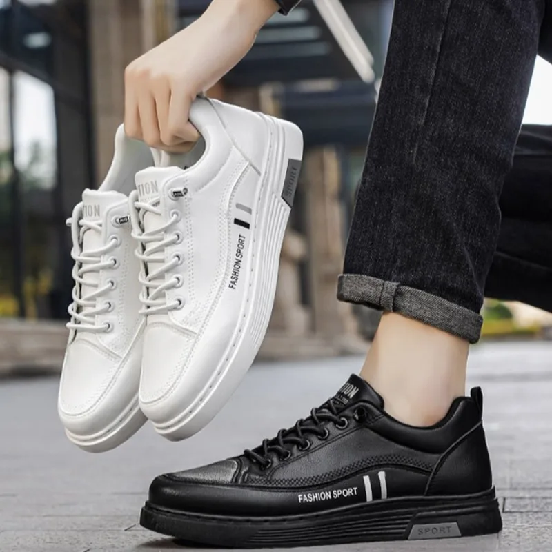 Men's Spring Breathable Sneaker,Leather Cover Wear Resistant Casual Shoes,Round Toe Thick Soled Walking Shoes zapatillas hombre
Men's Spring Breathable Sneaker,Leather Cover Wear Resistant Casual Shoes,Round Toe Thick Soled Walking Shoes zapatillas hombre