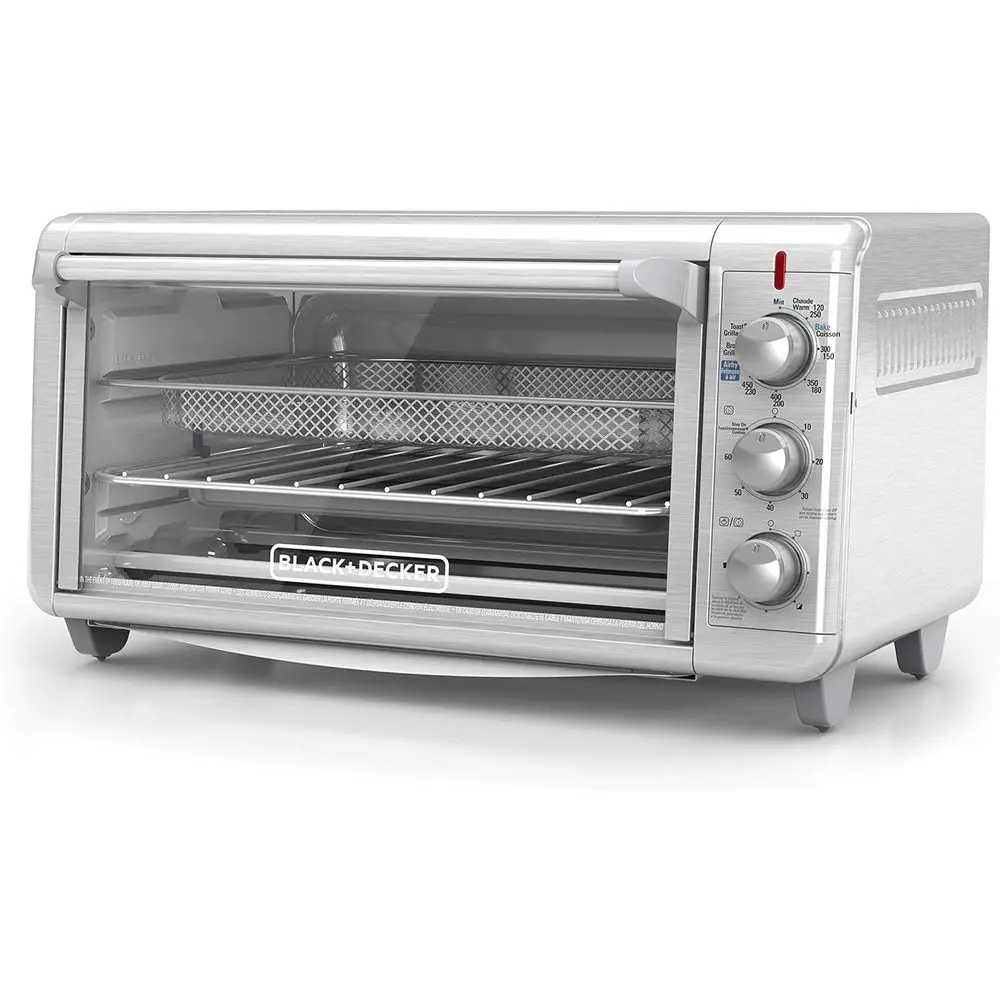 BLACK+DECKER Crisp 'N Bake Air ry Countertop Convection Toaster Oven, XL acity, 8-Slice, 5-in-1, its 9” x 13” pan,12” Pizza, 60-
BLACK+DECKER Crisp 'N Bake Air ry Countertop Convection Toaster Oven, XL acity, 8-Slice, 5-in-1, its 9” x 13” pan,12” Pizza, 60-