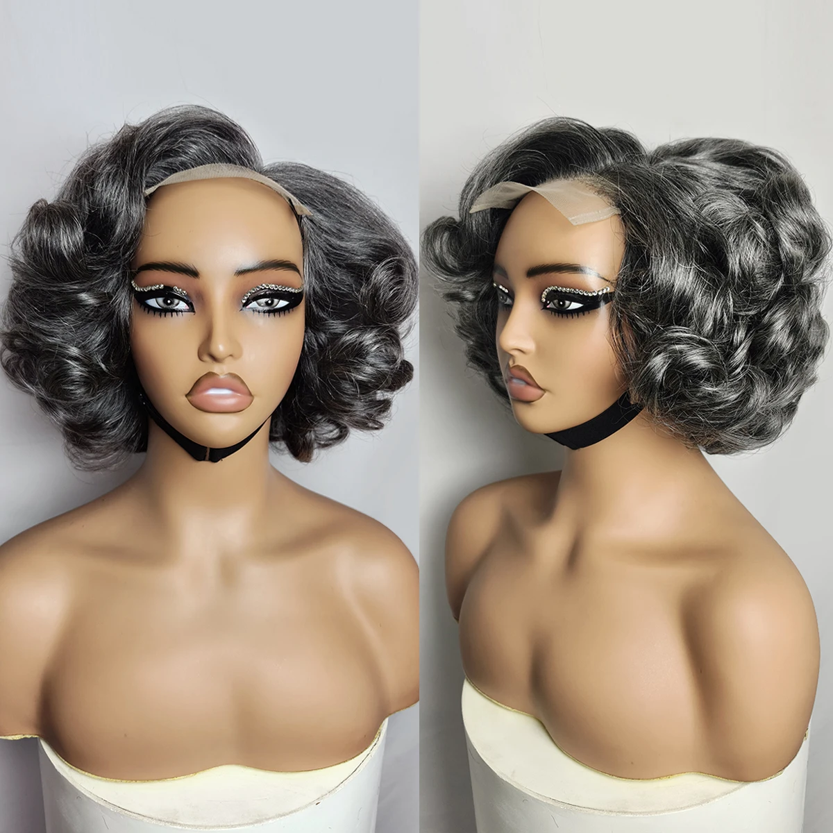 350% Bouncy Wave Серый Цвет 4x4 HD Парики из натуральных волос с кружевной застежкой Высокая плотность Wear and Go Bouncy Curly Бесклеевые парики для женщин
350% Bouncy Wave Серый Цвет 4x4 HD Парики из натуральных волос с кружевной застежкой Высокая плотность Wear and Go Bouncy Curly Бесклеевые парики для женщин