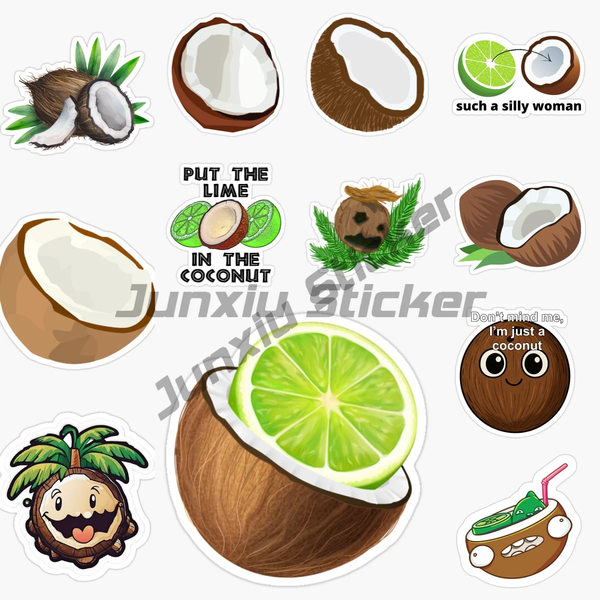 Coconut Coconut Shell TE METO UN COCOTAZO Car Sticker Refrigerator Fine Motorcycle Surfboard Laptop Vinyl Self-adhesive Decal
Coconut Coconut Shell TE METO UN COCOTAZO Car Sticker Refrigerator Fine Motorcycle Surfboard Laptop Vinyl Self-adhesive Decal
