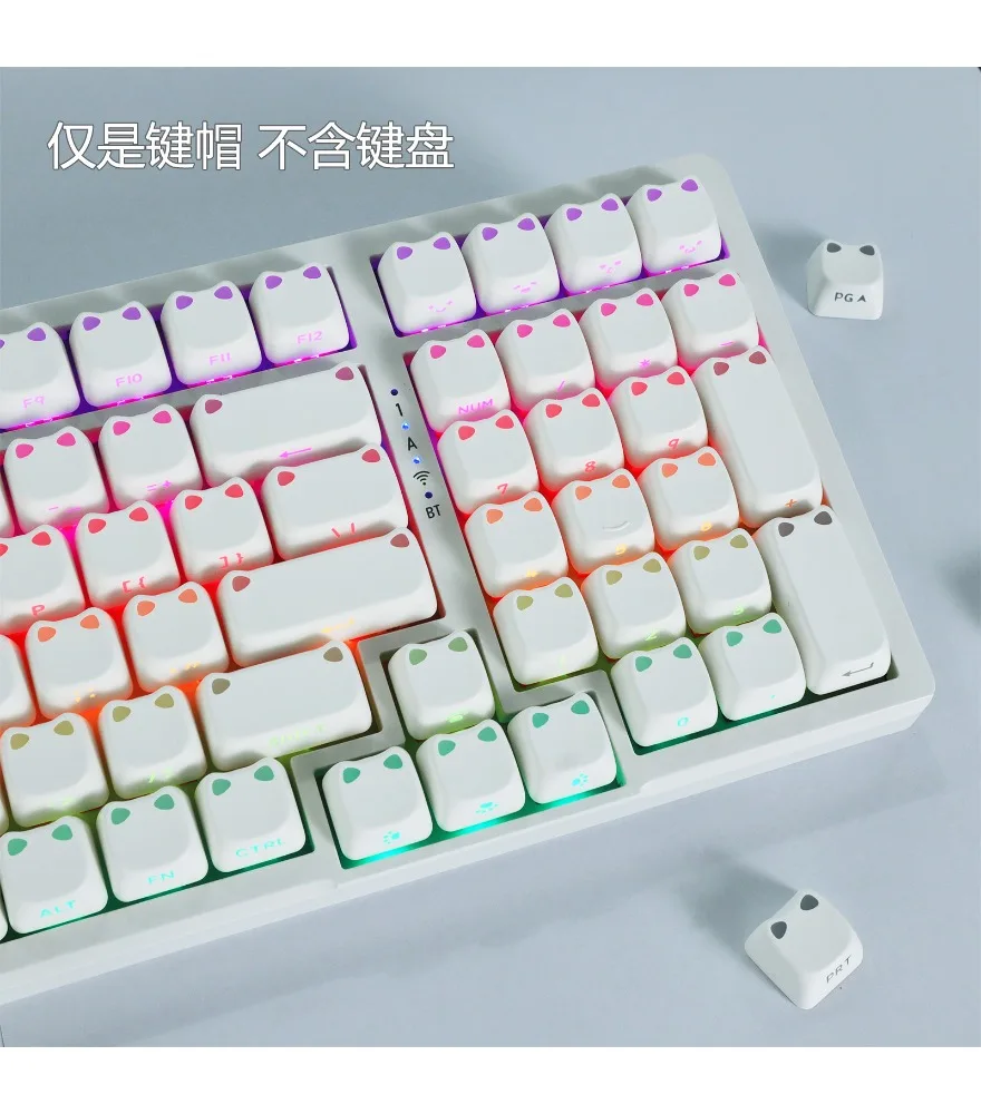 Meow cat ears light transmission side engraved characters luminous meow magnetic axis mechanical keyboard cap KEYCAPS
Meow cat ears light transmission side engraved characters luminous meow magnetic axis mechanical keyboard cap KEYCAPS