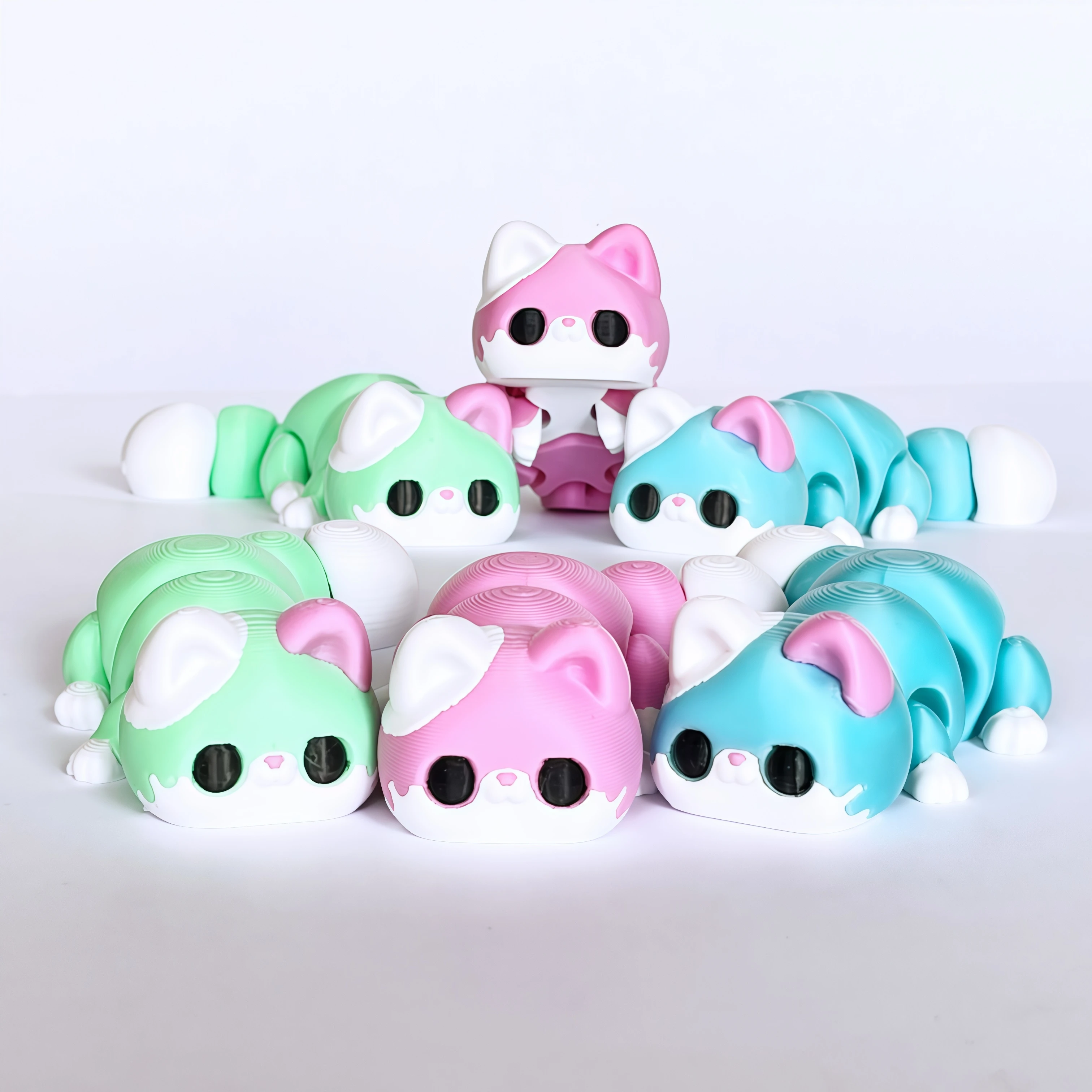 1/3 Piece - 3D Printed Articulated Kitten Figurine, Indoor and Outdoor Desktop Decoration, Wedding, Birthday, Christmas, New Year Gift, Valentine's Day Party Favor Filler
1/3 Piece - 3D Printed Articulated Kitten Figurine, Indoor and Outdoor Desktop Decoration, Wedding, Birthday, Christmas, New Year Gift, Valentine's Day Party Favor Filler