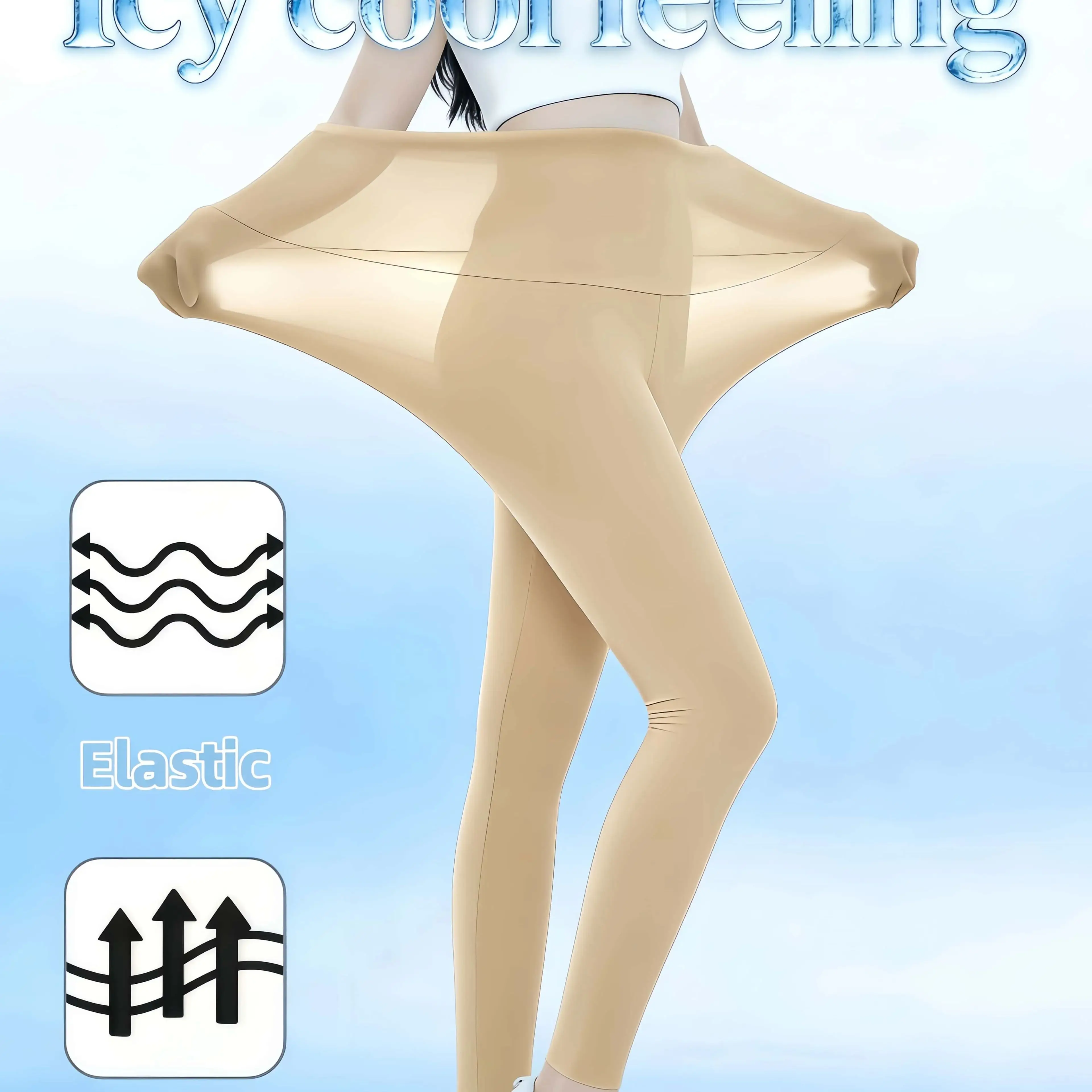 Women's Nude Color Icy Feeling Yoga Pants Lightweight High Stretch Breathable Summer Leggings For Workout Running Gym
Women's Nude Color Icy Feeling Yoga Pants Lightweight High Stretch Breathable Summer Leggings For Workout Running Gym