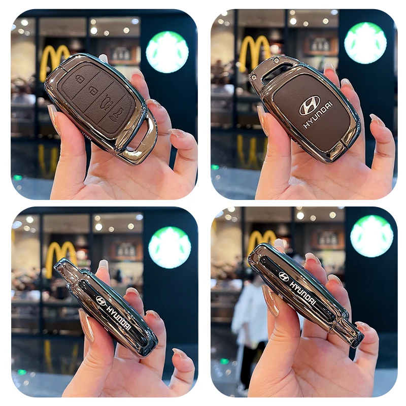 For Hyundai Tucson Santa Fe Rena Sonata Elantra Creta Ix35 Ix45 I10 I30 I40 Leather Car Remote Key Case Cover Protection Shell
For Hyundai Tucson Santa Fe Rena Sonata Elantra Creta Ix35 Ix45 I10 I30 I40 Leather Car Remote Key Case Cover Protection Shell