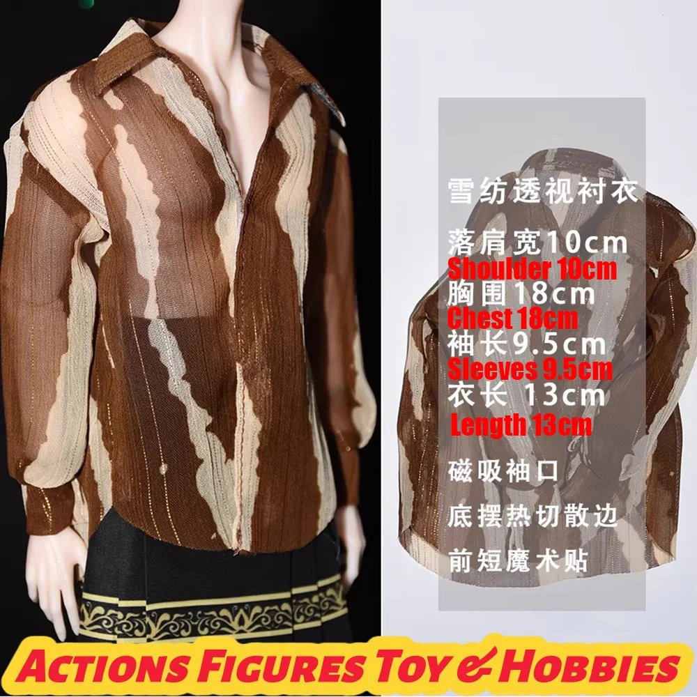 【15 days shipping】1/6 Male Casual Loose Perspective Long Sleeves Shirt for BJD Doll Daisy 30 Special 6-point Model Toys
【15 days shipping】1/6 Male Casual Loose Perspective Long Sleeves Shirt for BJD Doll Daisy 30 Special 6-point Model Toys