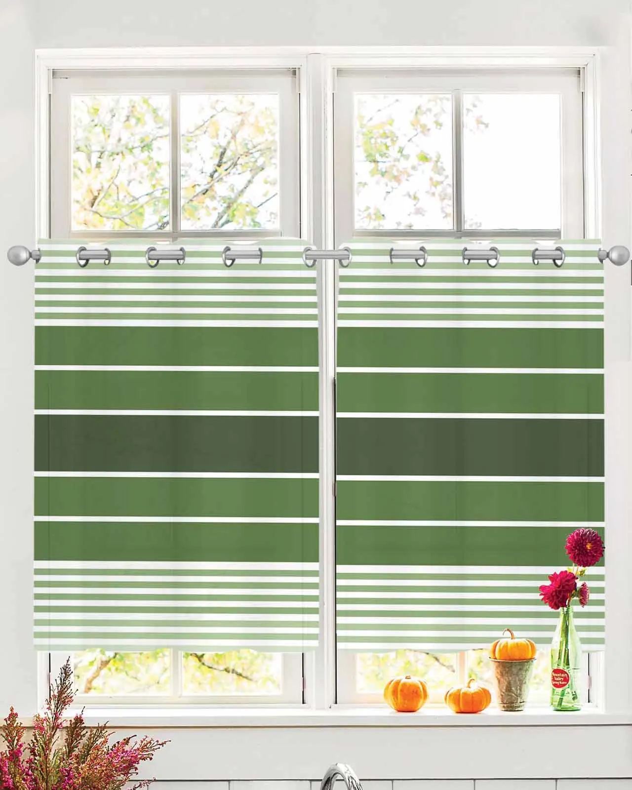 Minimalist Forest Green Stripe Farm Tulle Living Room Decoration Transparent Sheer Curtains Bedroom Kitchen Voile Chiffon Drapes
Minimalist Forest Green Stripe Farm Tulle Living Room Decoration Transparent Sheer Curtains Bedroom Kitchen Voile Chiffon Drapes