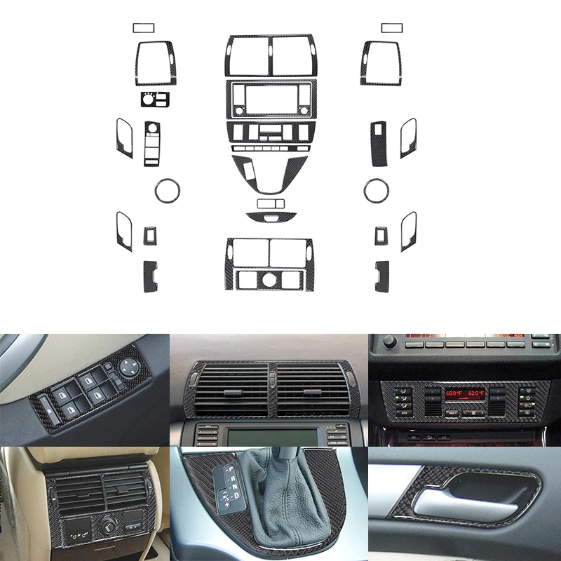 For BMW X5 2000-2006 Door Handle Air Panel Gear Navigation Windows Control Center Console Panel Carbon Fiber Decoration Stickers
For BMW X5 2000-2006 Door Handle Air Panel Gear Navigation Windows Control Center Console Panel Carbon Fiber Decoration Stickers