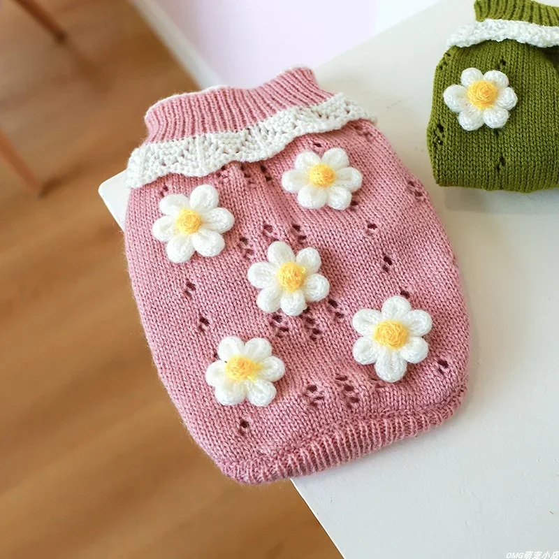 1PC Pet Apparel Dog Autumn and Winter Thickened Warm Green Pink 3D Flower Knitwear Pullover Sweater For Small Medium Dogs
1PC Pet Apparel Dog Autumn and Winter Thickened Warm Green Pink 3D Flower Knitwear Pullover Sweater For Small Medium Dogs