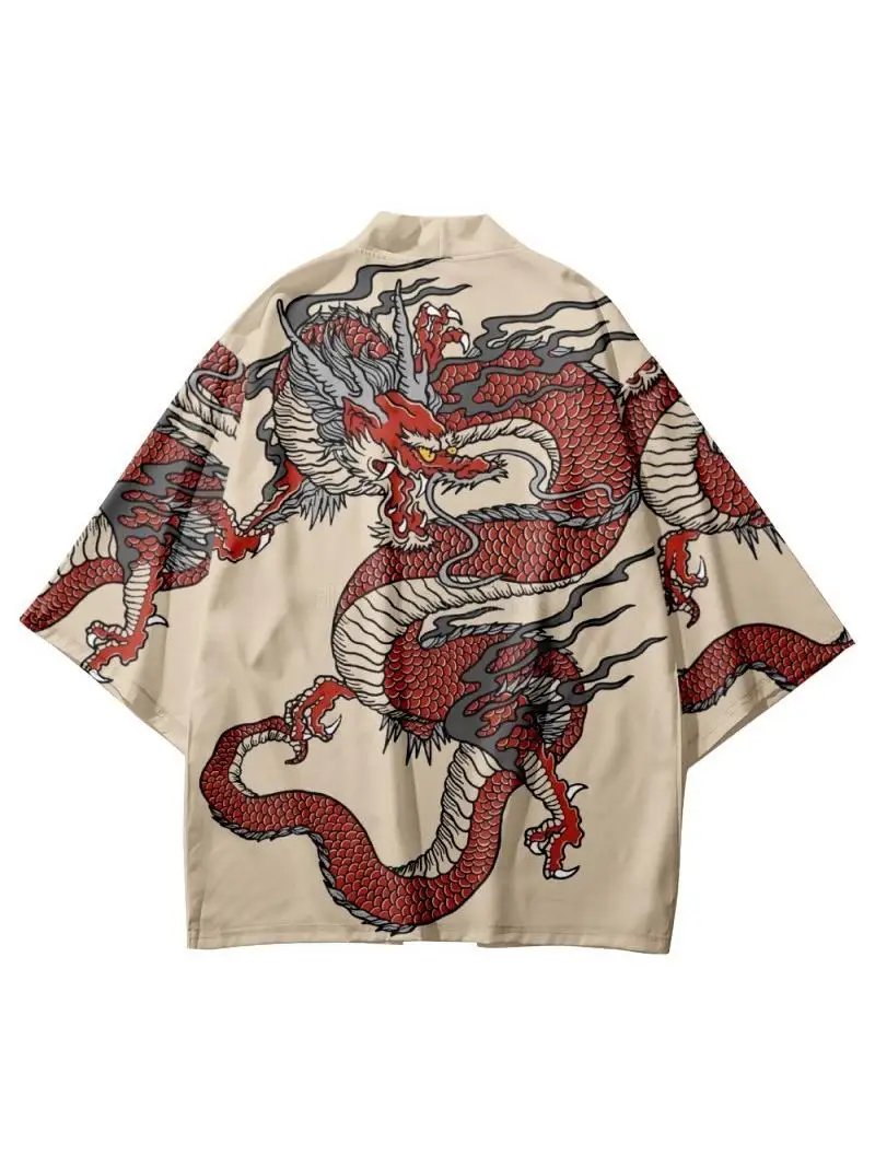 New 2024 Men's Summer Kimono Sle Coat with Carp Design Tee Quarter Sve n Vintage Floating World Painting
New 2024 Men's Summer Kimono Sle Coat with Carp Design Tee Quarter Sve n Vintage Floating World Painting
