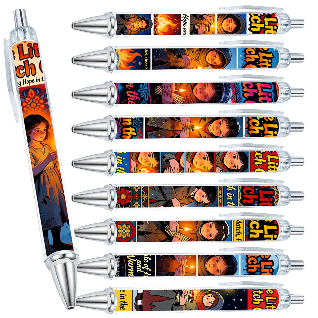 10 pieces / 20 pieces creative matchstick pattern ballpoint pens, black ink writing roll paper ballpoint pens
10 pieces / 20 pieces creative matchstick pattern ballpoint pens, black ink writing roll paper ballpoint pens