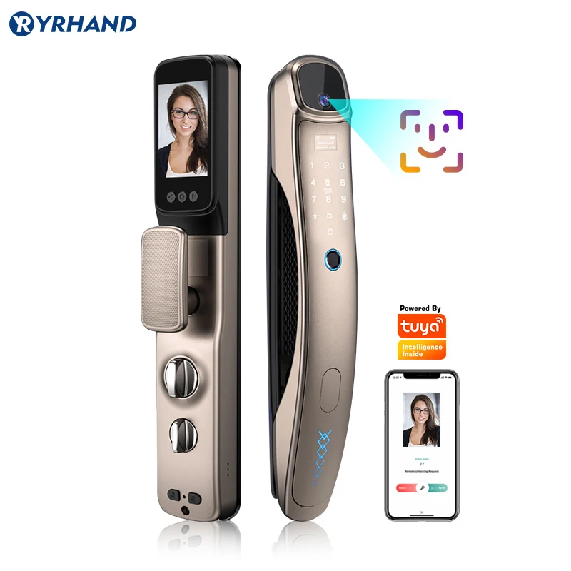 Tuya Electronic Door Lock Face Recognition Lock Digital Security Touch Screen Face NFC password Smart Door Lock
Tuya Electronic Door Lock Face Recognition Lock Digital Security Touch Screen Face NFC password Smart Door Lock