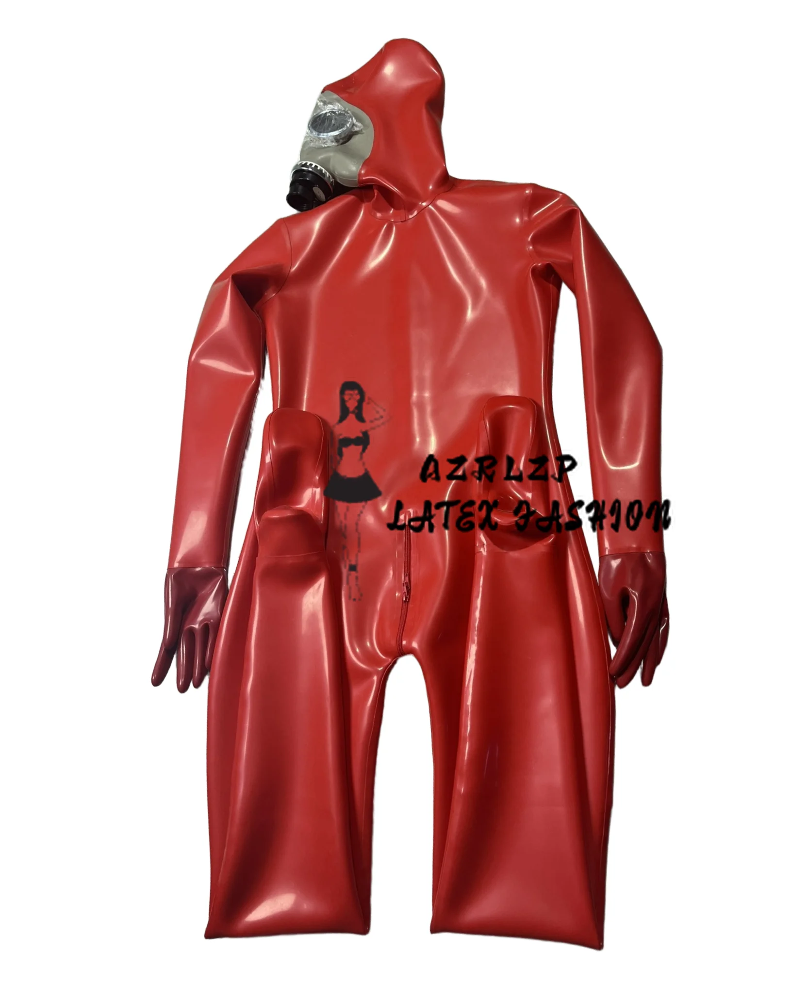 Latex Full Coverage Bodysuit with Back Crotch Zipper with Gas Mask 1.0mm
Latex Full Coverage Bodysuit with Back Crotch Zipper with Gas Mask 1.0mm