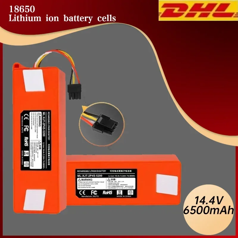 Durable 14.4V 5200mAh-12800mAh Original Battery for Roborock S5 MAX/S6/S50/S51/S55/S60/S65
Durable 14.4V 5200mAh-12800mAh Original Battery for Roborock S5 MAX/S6/S50/S51/S55/S60/S65