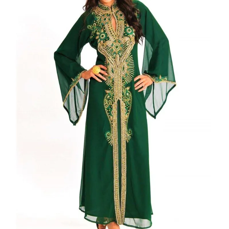Dubai-Moroccan-Kaftan-Georgette Dress Jilbab Arabian Women Clothing Fashion Trend
Dubai-Moroccan-Kaftan-Georgette Dress Jilbab Arabian Women Clothing Fashion Trend