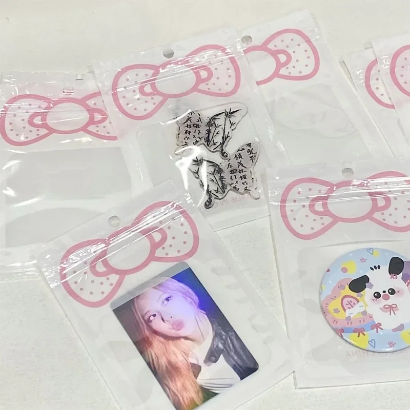 10pcs Korean Ins Cute Pink Bow Transparent Ziplock Bag Kpop Star Photo Card DIY Packing Storage Bag Card Dustproof Card Holder
10pcs Korean Ins Cute Pink Bow Transparent Ziplock Bag Kpop Star Photo Card DIY Packing Storage Bag Card Dustproof Card Holder