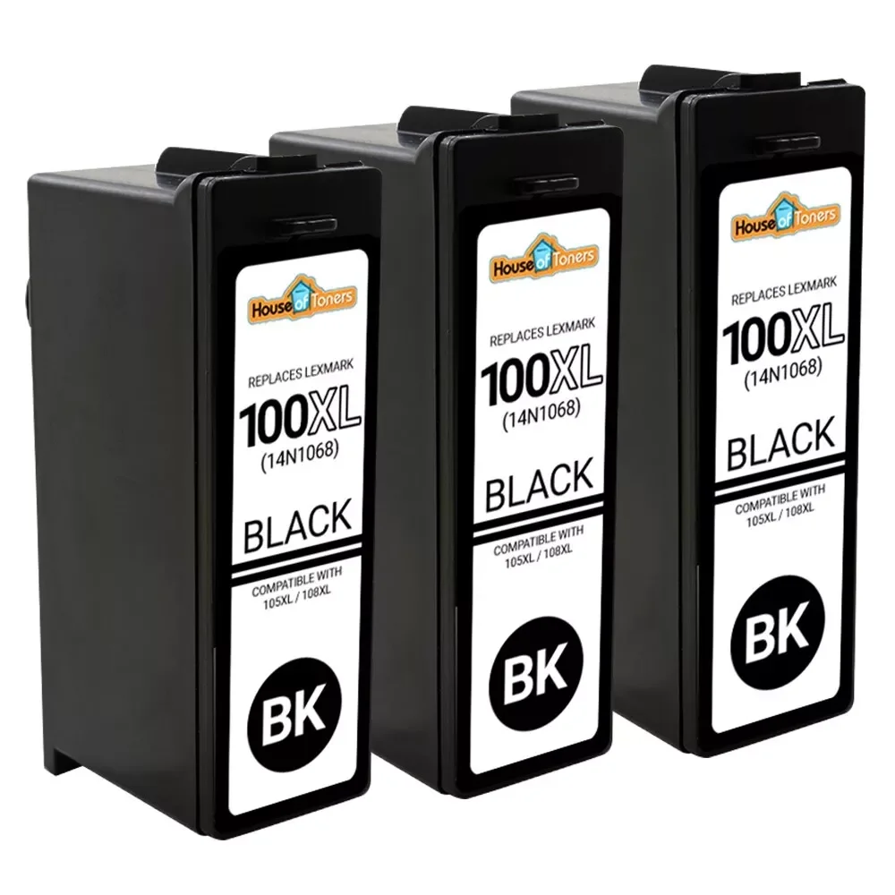 3 шт. 100XL черные 14N1068 струйные картриджи для Lexmark PRO 205 705 805 901 905
3 шт. 100XL черные 14N1068 струйные картриджи для Lexmark PRO 205 705 805 901 905
