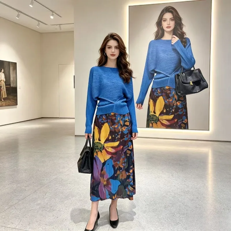 Miyake Pleated Skirt Summer New 2026 Oil Painting Loose A-line Printed Pleated Fashionable Elegant Design Casual Skirt Pleat
Miyake Pleated Skirt Summer New 2026 Oil Painting Loose A-line Printed Pleated Fashionable Elegant Design Casual Skirt Pleat