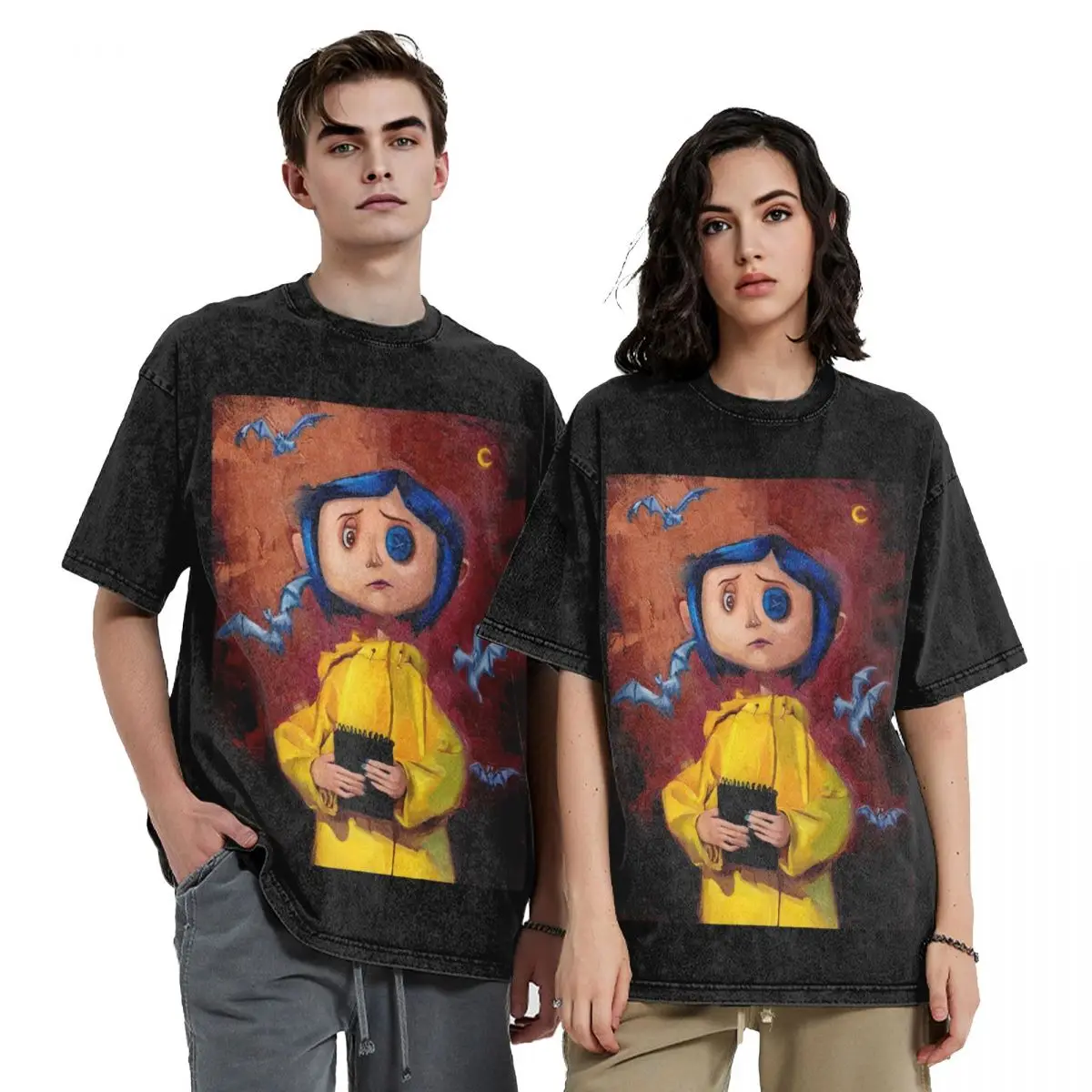 Oversize Coralines Cartoon Movies Accessories Shirt Washed Style for Men Women Fantasy T-Shirts Vintage Top Tee Shirt Streetwear
Oversize Coralines Cartoon Movies Accessories Shirt Washed Style for Men Women Fantasy T-Shirts Vintage Top Tee Shirt Streetwear