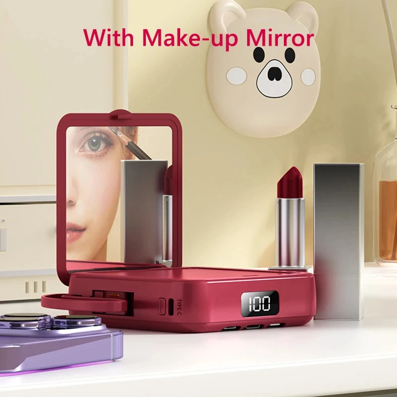 Мини-Power Bank 20000 мАч с зеркалом, портативное внешнее зарядное устройство для быстрой зарядки телефона для Xiaomi iPhone Samsung Powerbank
Мини-Power Bank 20000 мАч с зеркалом, портативное внешнее зарядное устройство для быстрой зарядки телефона для Xiaomi iPhone Samsung Powerbank