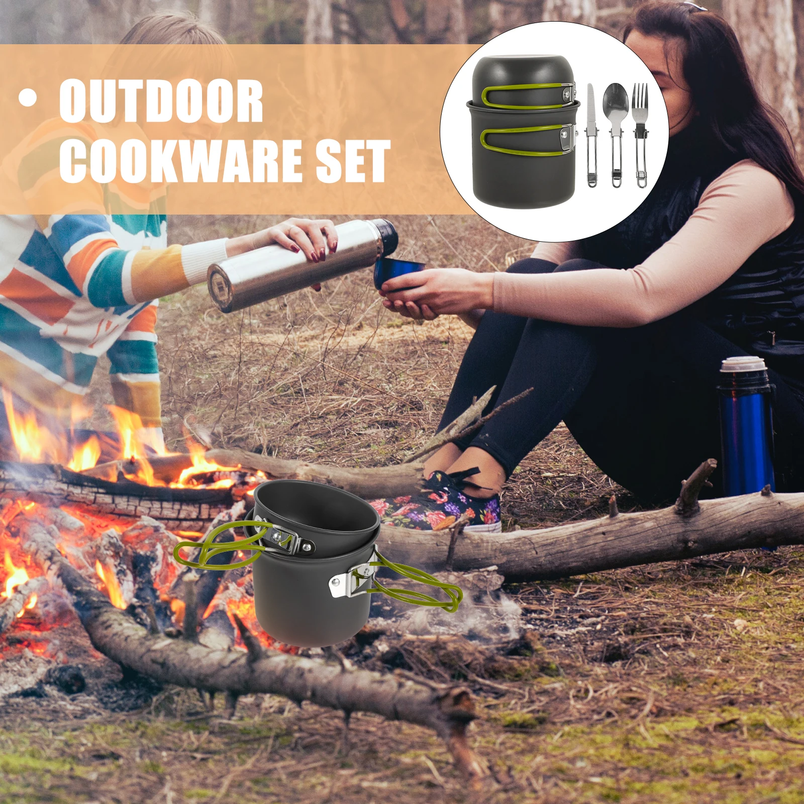 Portable Camping Pot Cookware Cooking Utensils for Hiking Kitchenware Rice Cooker Gear
Portable Camping Pot Cookware Cooking Utensils for Hiking Kitchenware Rice Cooker Gear