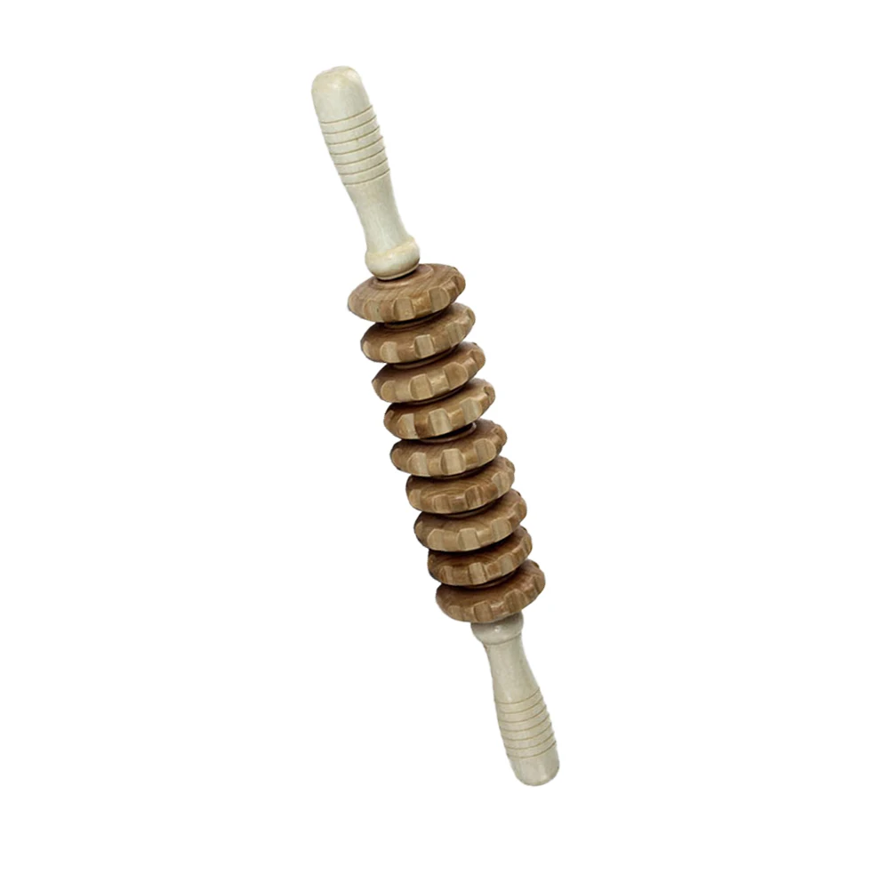 Wooden Roller Massager Full Body Relax Rod 9-Wheel Stick Durable High-Density Soothe Promote Circulation Relieve Fatigue
Wooden Roller Massager Full Body Relax Rod 9-Wheel Stick Durable High-Density Soothe Promote Circulation Relieve Fatigue