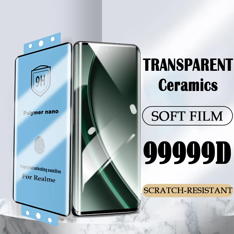 4-2 Pcs 9H HD Ceramic Soft Film For Realme GT 6T GT Neo 6 SE Full Curved Screen Protectors For Realme GT5 12 11 10 Pro Plus Film
4-2 Pcs 9H HD Ceramic Soft Film For Realme GT 6T GT Neo 6 SE Full Curved Screen Protectors For Realme GT5 12 11 10 Pro Plus Film