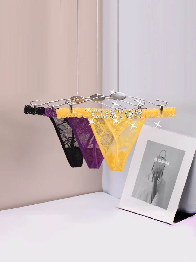 Custom Sexy lace Thong With Crystal Letters For Women DIY Name Bikini Large Underwear Body Jewelry Girsl Birthday Gifts
Custom Sexy lace Thong With Crystal Letters For Women DIY Name Bikini Large Underwear Body Jewelry Girsl Birthday Gifts