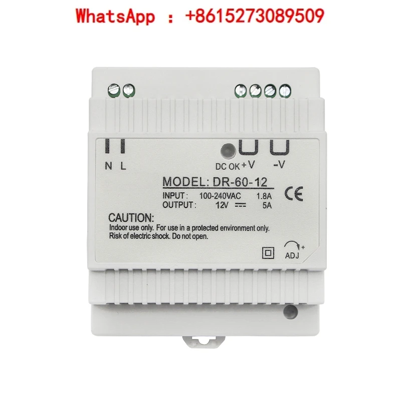 DR-60W-24V2.5A рельсовый переключатель питания 12v5A промышленный рельсовый трансформатор 220 В до 5 В
DR-60W-24V2.5A рельсовый переключатель питания 12v5A промышленный рельсовый трансформатор 220 В до 5 В