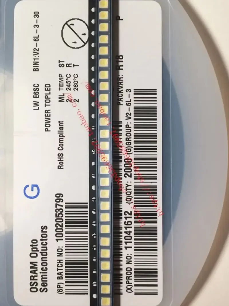 100pcs/ LWE6SC Patch 3528 Four-legged Common Yang 6000K Positive White Light Automotive Instrument LED Lamp Beads
100pcs/ LWE6SC Patch 3528 Four-legged Common Yang 6000K Positive White Light Automotive Instrument LED Lamp Beads