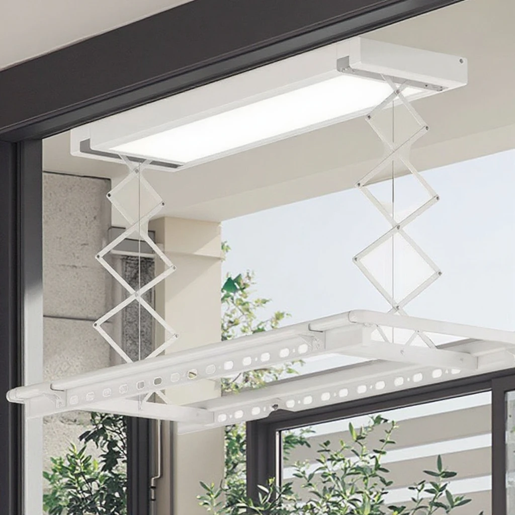 Home Electric Folding Ceiling Clothes Hangers Laundry Metal Balcony Clothes Rack
Home Electric Folding Ceiling Clothes Hangers Laundry Metal Balcony Clothes Rack