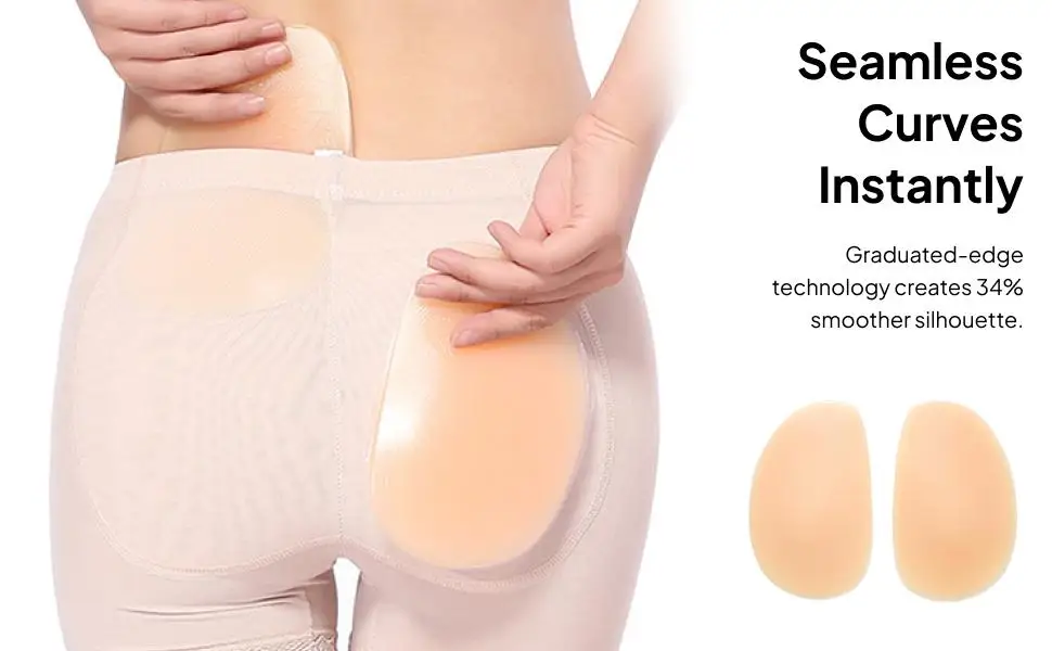 Silicone Buttock Pads Hip and Butt Shaper Panties Reusable Padded Underwear for Daily Wear
Silicone Buttock Pads Hip and Butt Shaper Panties Reusable Padded Underwear for Daily Wear