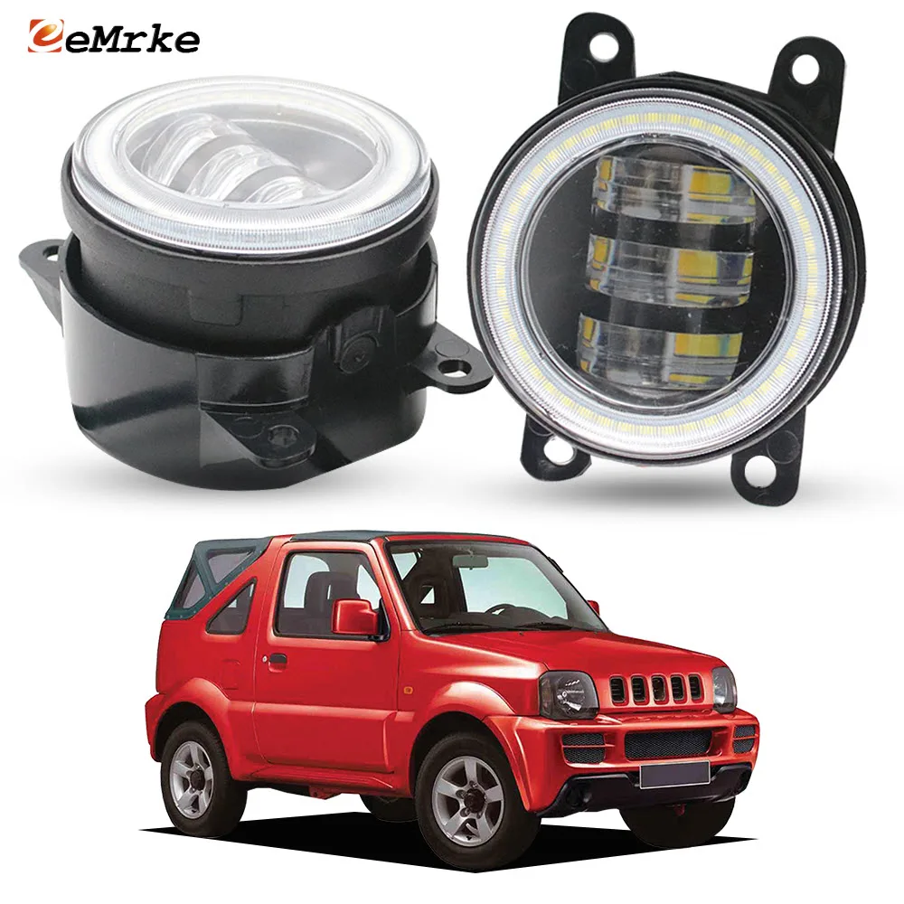 White / Yellow Led Fog Lamp Lens For Suzuki Jimny III FJ JB43 2005-2018 Car PTF Updated Front Angel Eyes DRL Day Lights 40W Pair
White / Yellow Led Fog Lamp Lens For Suzuki Jimny III FJ JB43 2005-2018 Car PTF Updated Front Angel Eyes DRL Day Lights 40W Pair