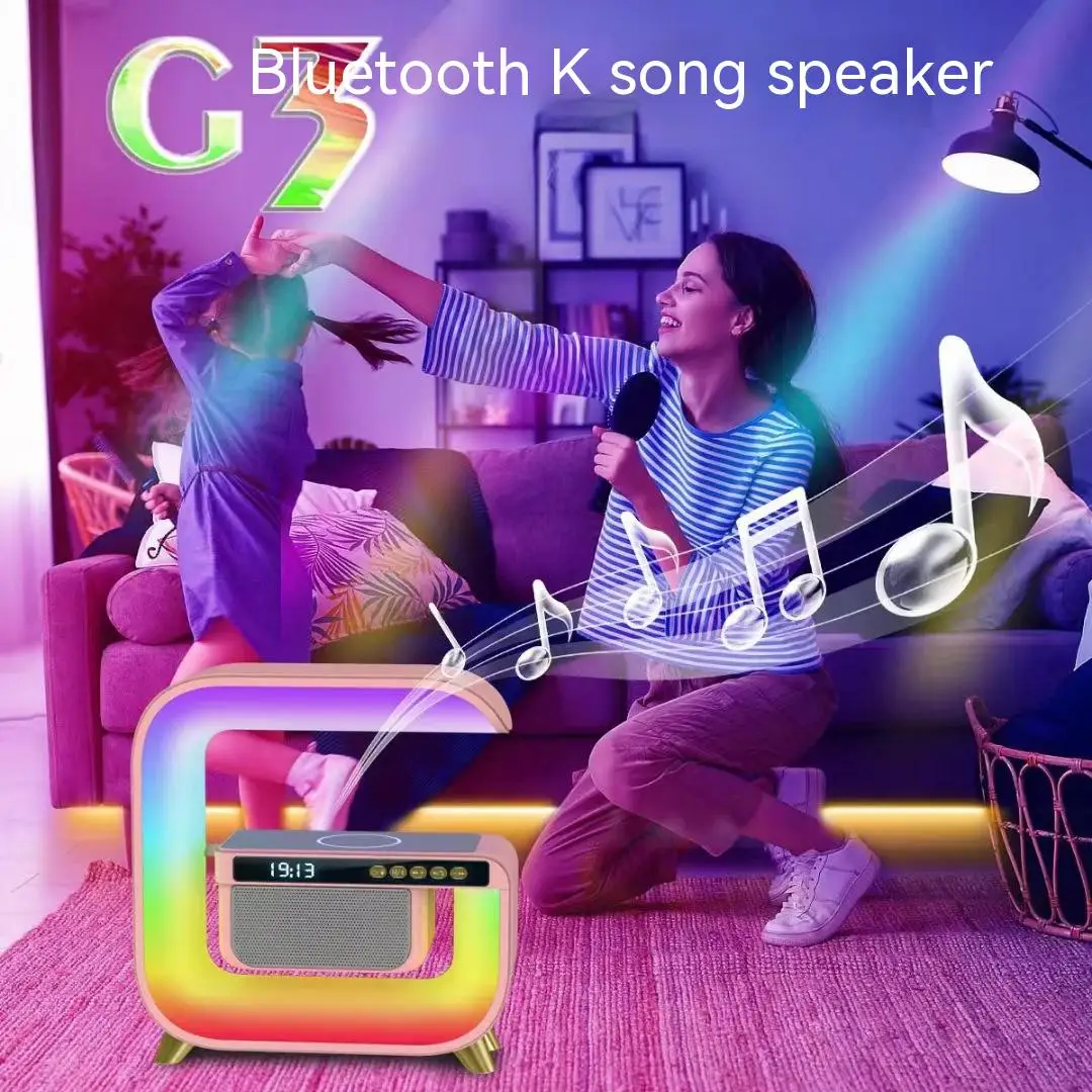 Большой G Bluetooth динамик часы дисплей 15 Вт Беспроводная зарядка настольный домашний декор красочная атмосфера светильник креативный подарок для ребенка
Большой G Bluetooth динамик часы дисплей 15 Вт Беспроводная зарядка настольный домашний декор красочная атмосфера светильник креативный подарок для ребенка