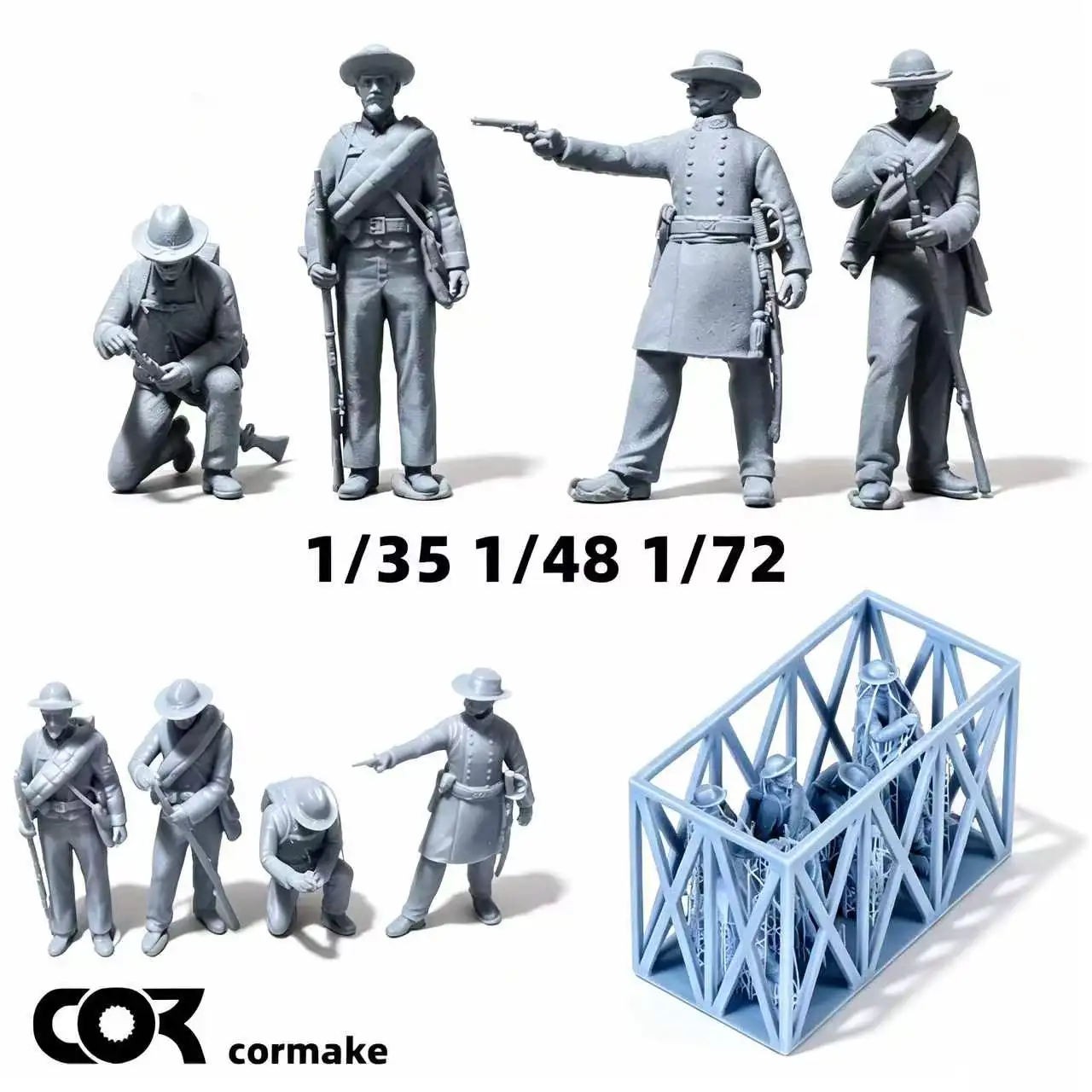 1/35 1/48 1/72 Miniature Scale Model Kit Soldiers Figure Diorama, Resin American Civil War Soldier Mini Scene Figure
1/35 1/48 1/72 Miniature Scale Model Kit Soldiers Figure Diorama, Resin American Civil War Soldier Mini Scene Figure