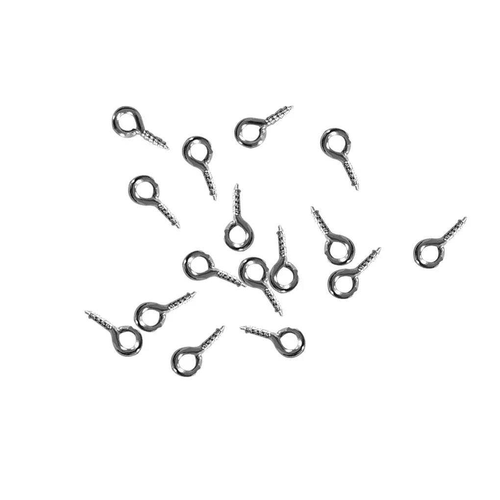 100Pcs Metal Circular Screw Eyes Jewelry Making Eye Pin Hooks Eyelet Threaded Clasps Hooks
100Pcs Metal Circular Screw Eyes Jewelry Making Eye Pin Hooks Eyelet Threaded Clasps Hooks