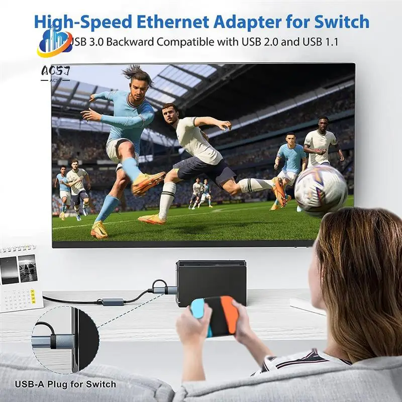 AC57-USB 3.0 To Ethernet Adapter With USB C To RJ45 Gigabit LAN 1000 Mbps Wired Network, Network Adapter, For Windows Easy To Us
AC57-USB 3.0 To Ethernet Adapter With USB C To RJ45 Gigabit LAN 1000 Mbps Wired Network, Network Adapter, For Windows Easy To Us
