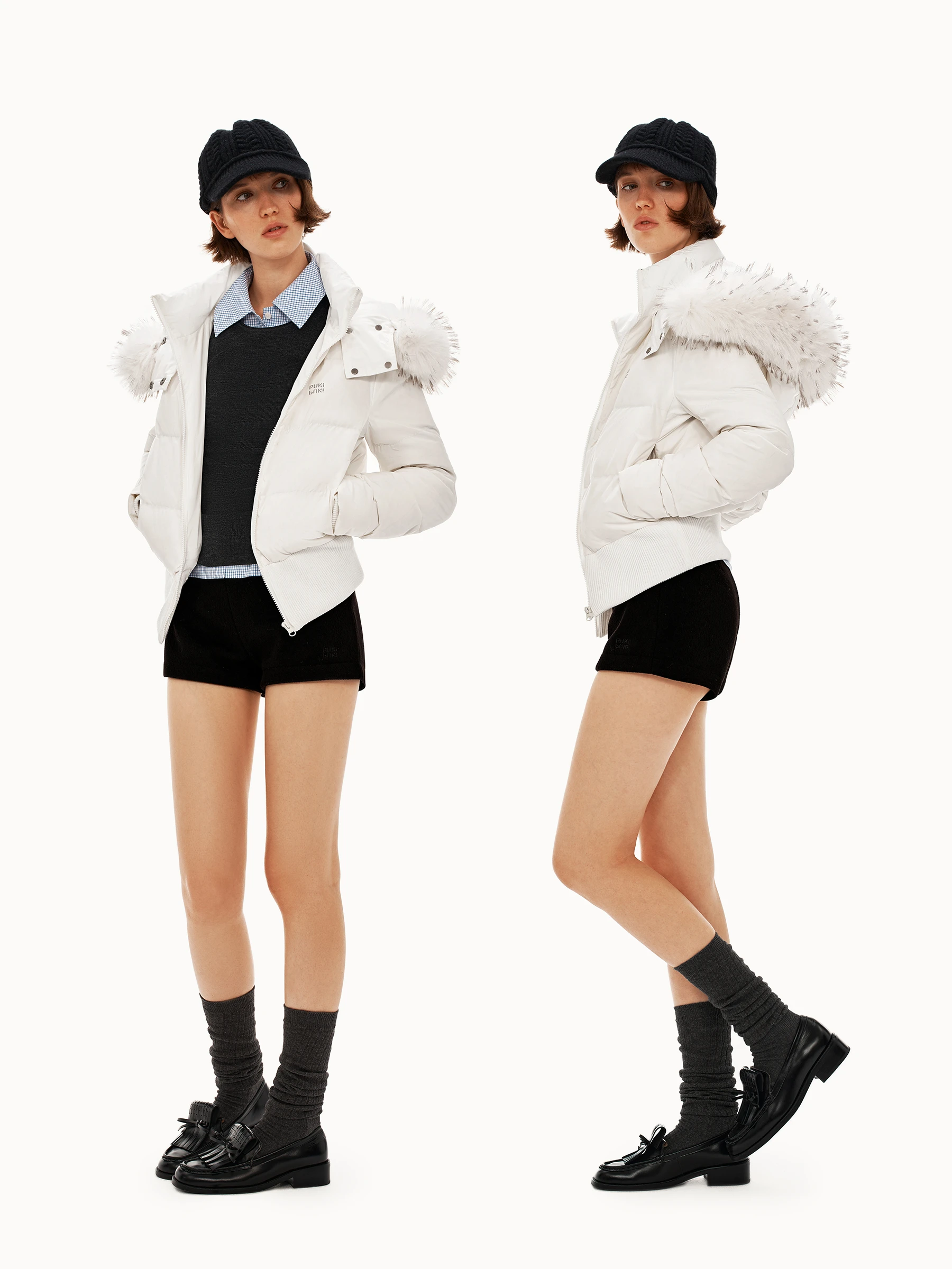 Puki High Densi 90 White Du down Detachable Fur Collar ort Waist-Cinching down Jaet Women's Faion Winter Coat
Puki High Densi 90 White Du down Detachable Fur Collar ort Waist-Cinching down Jaet Women's Faion Winter Coat