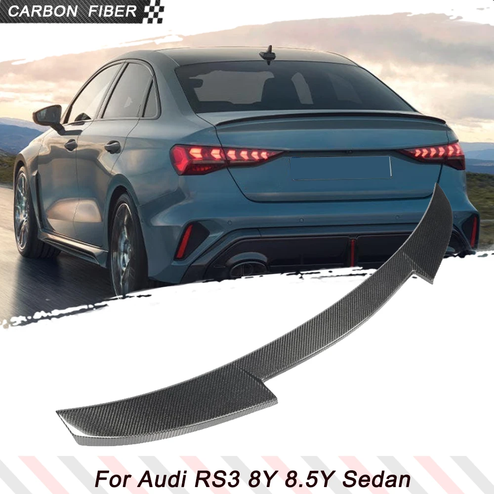 Carbon Fiber Car Rear Trunk Racing Spoiler For Audi RS3 8Y 8.5Y Sedan 2022-2026 Car Rear Spoiler Trunk Boot Wing Lip Body Kits
Carbon Fiber Car Rear Trunk Racing Spoiler For Audi RS3 8Y 8.5Y Sedan 2022-2026 Car Rear Spoiler Trunk Boot Wing Lip Body Kits